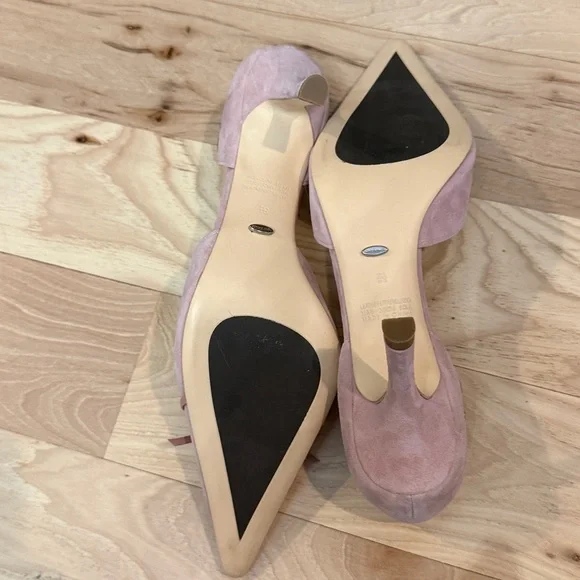 Tony Bianco Safari Pink Bow Heels with Eyelet Detail - Picture 5 of 5